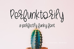 Perfunktorily handlettered font