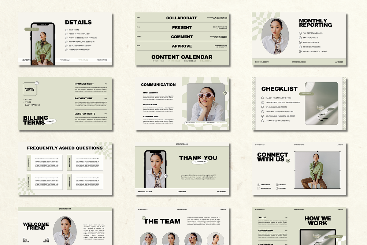 Social Media Manager Onboarding Kit, a Presentation Template by Branding Babe Co. (Photo 4 of 10)