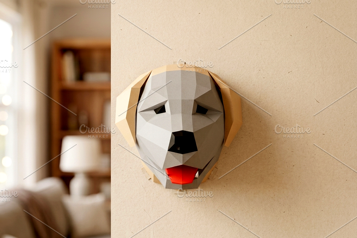 Leonberger Trophy - 3d papercraft, a Card Template by PAPER amaze (Photo 2 of 4)