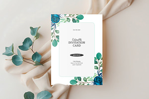 Modern Wedding Invitation Card Mock, a Product Mockup by graphypix