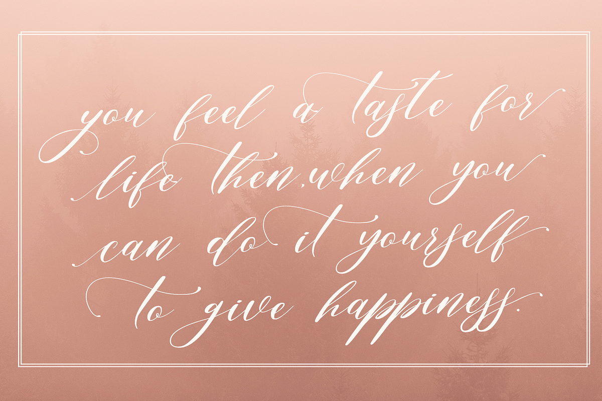 Sweetheart Elegant Script, a Script Font by Quothron (Photo 5 of 9)