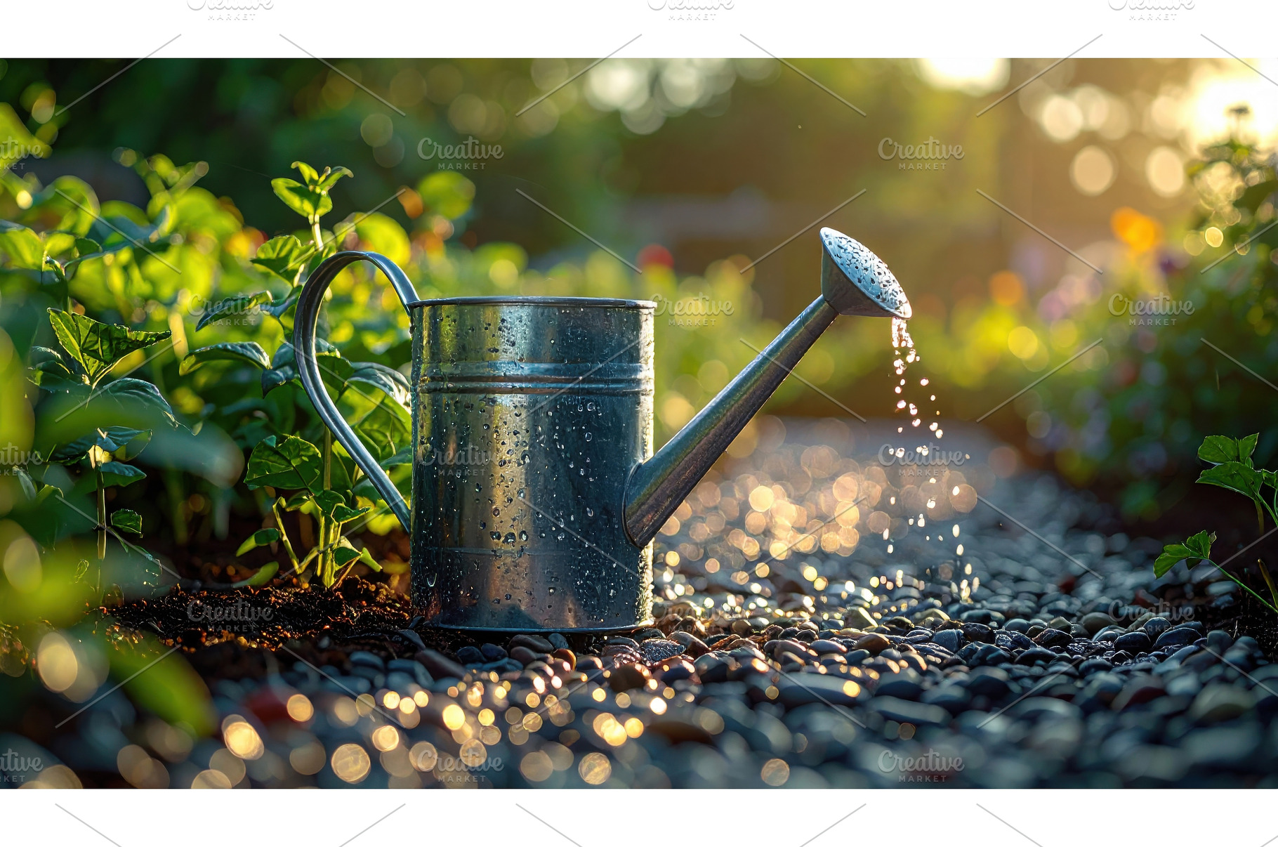 Metal watering can pouring water, a Nature Photo by Igor Tichonow