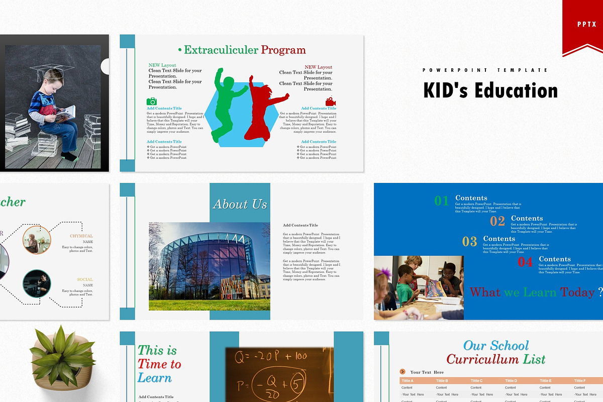 KID's Education-PowerPoint Template, a Presentation Template by Fortyone