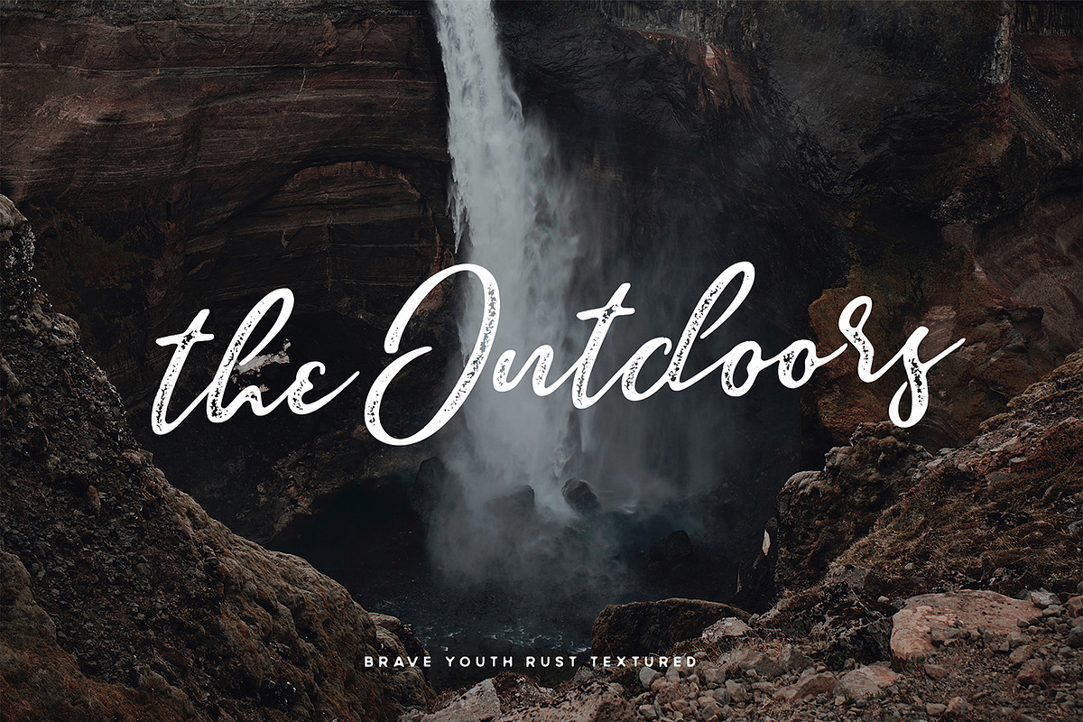 Brave Youth Script Typeface preview 2