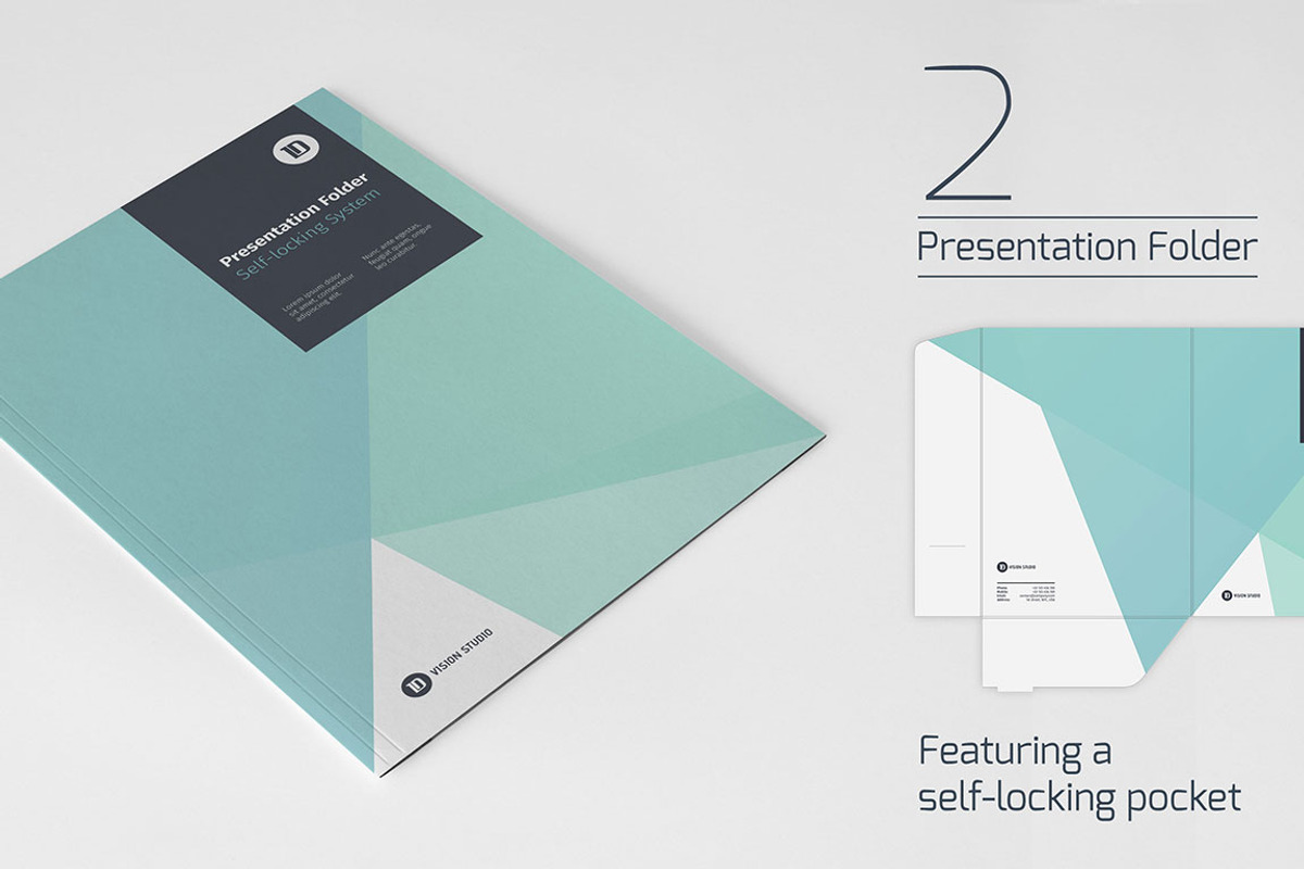 Stationery Corporate Identity 005, a Stationery Template by ID Vision Studio (Photo 3 of 6)
