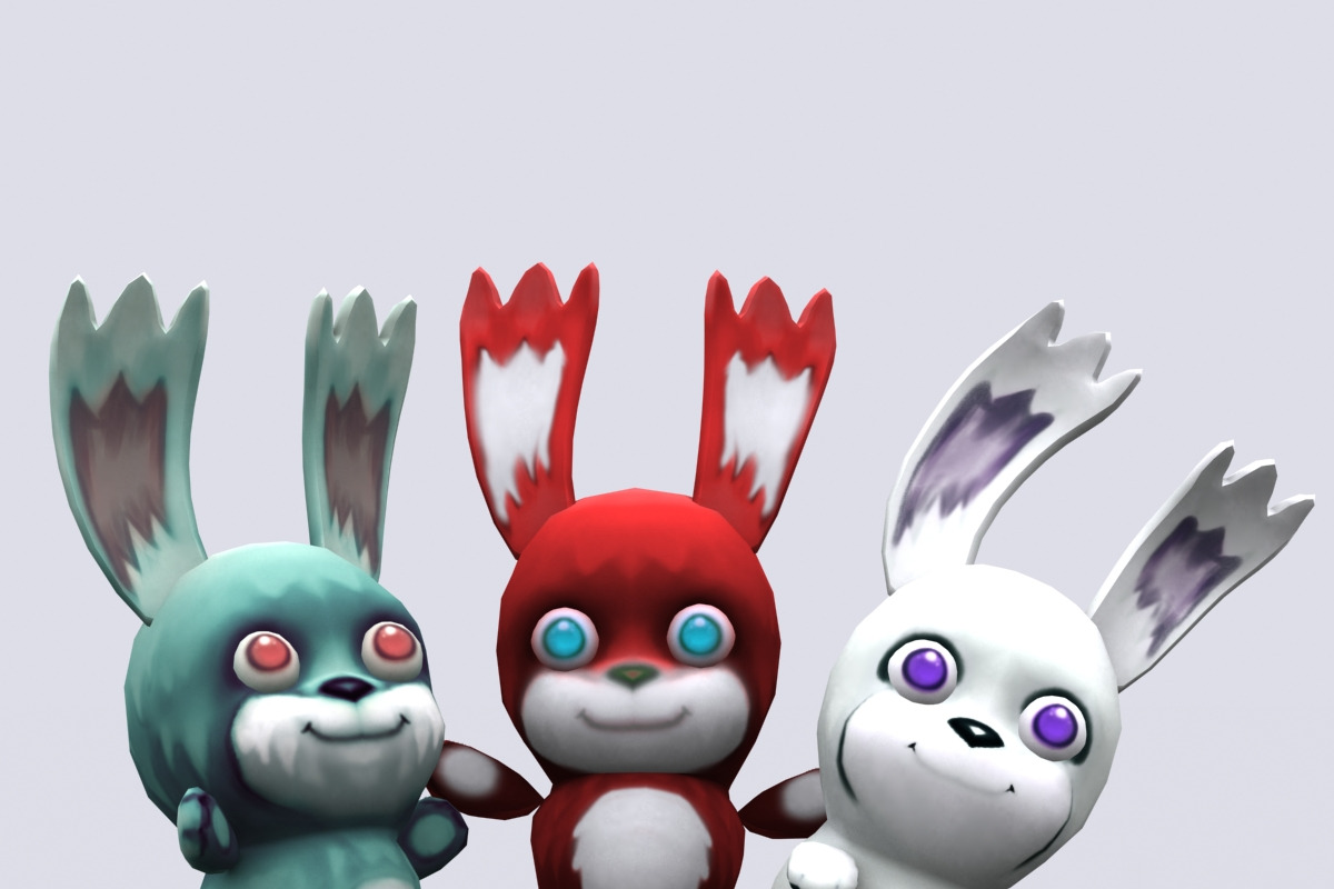 3DRT - Chibiimons - Bunny, a Characters & Person 3D Model by 3DRT.com (Photo 1 of 6)