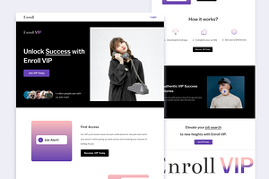 Job Platform Landing Page, a Landing Page Template by Reza Space