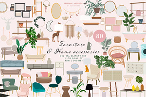 Furniture Home Accessories Clipart