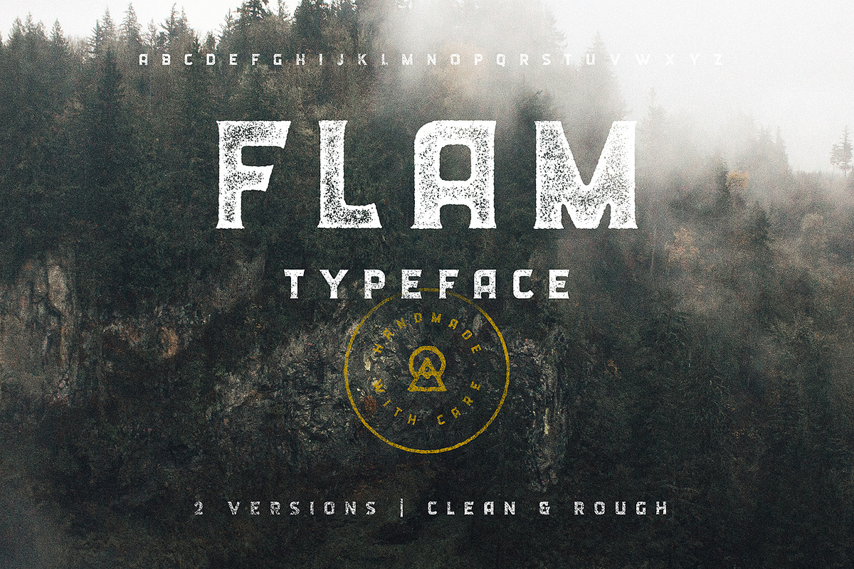 FLAM Typeface | Clean + Rough SALE