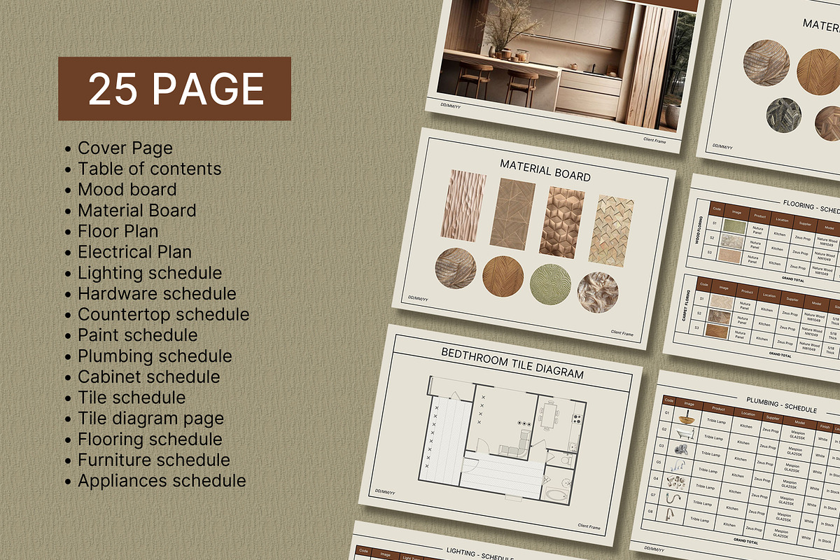 Interior Design FF&E Schedule, a Presentation Template by SKY CREATION