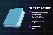 Back to School 3D Icons, an Object Graphic by Artnivora.Std (Thumbnail 2 of 4)