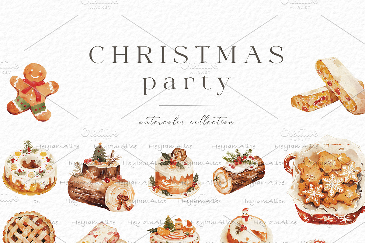 Christmas Party, a Seasonal Illustration by heyiamalice (Photo 12 of 19)