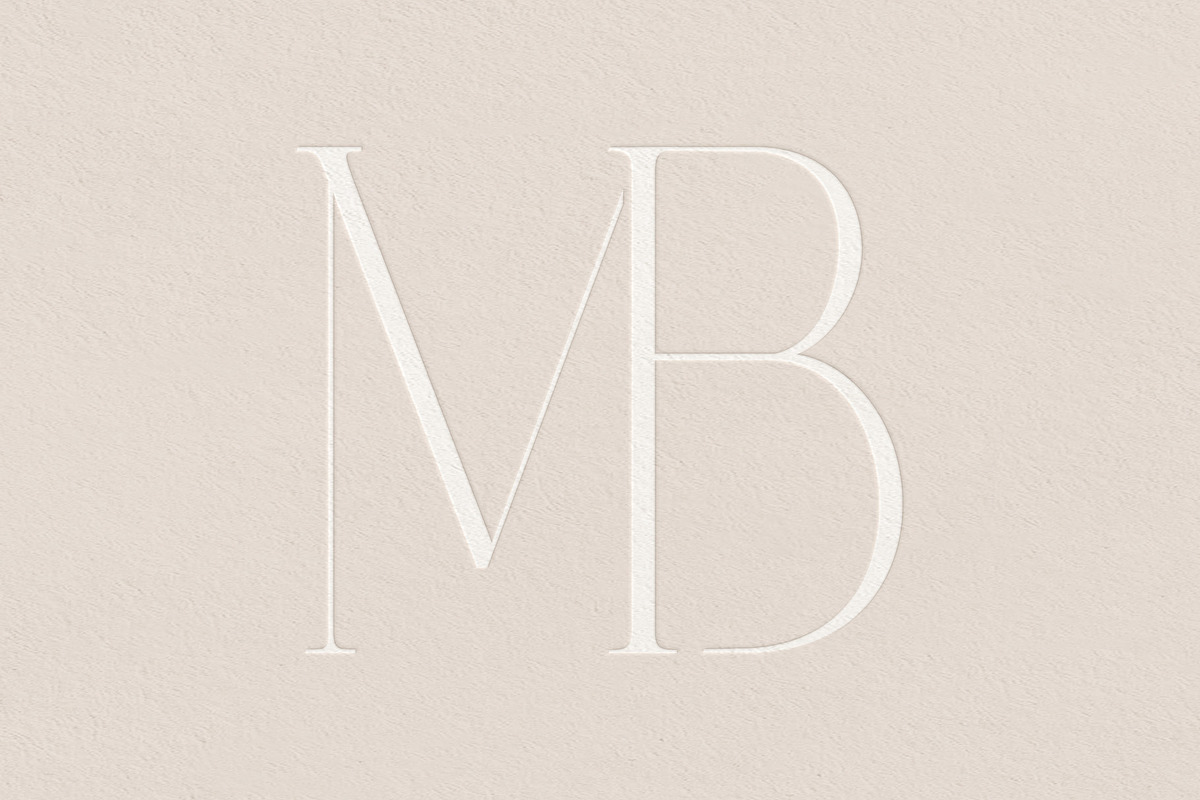 MB monogram logo, a Branding & Logo Template by LINKED LETTERS STUDIO