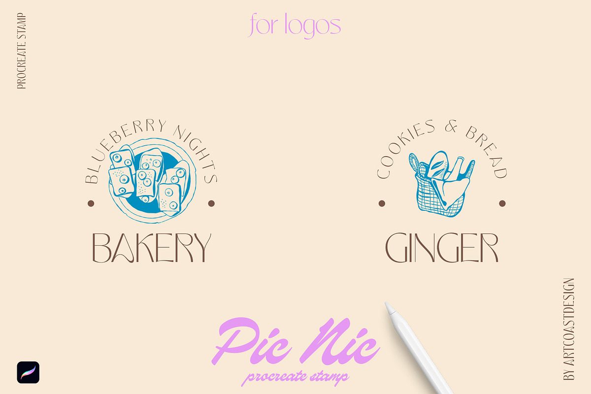 Procreate Picnic & Barbecue Stamp, a Brush Add-On by Spasibenko Art (Photo 4 of 6)