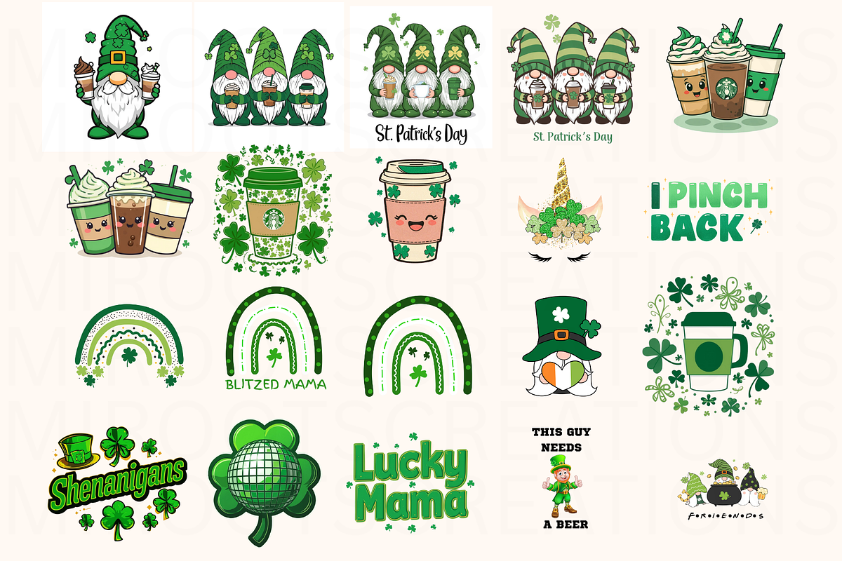 St. Patrick’s Day PNG Bundle, an Object Graphic by MIRoots Design Studio (Photo 2 of 5)