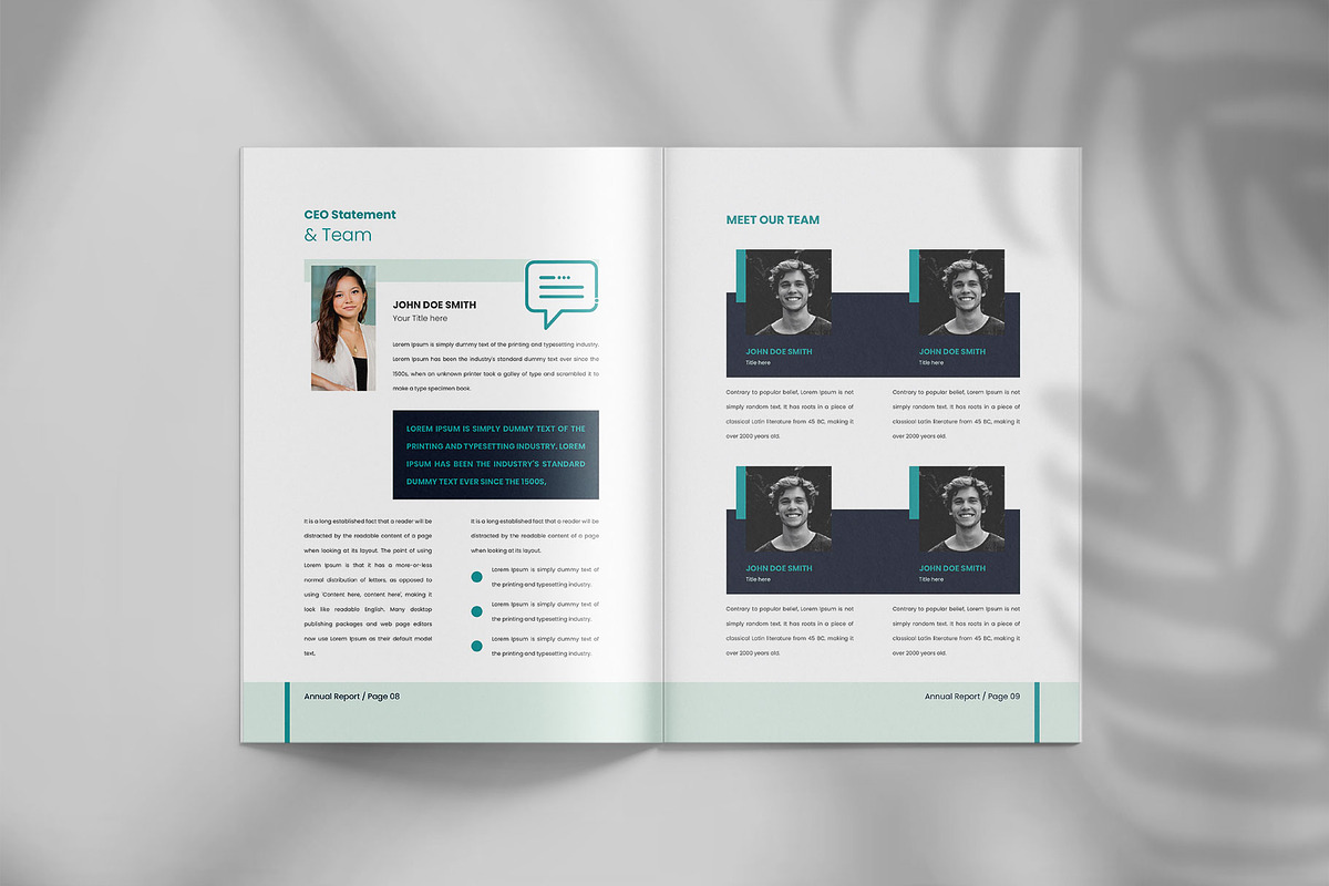 Annual report brochure template, a Brochure Template by Tanmoy Topu (Photo 6 of 12)