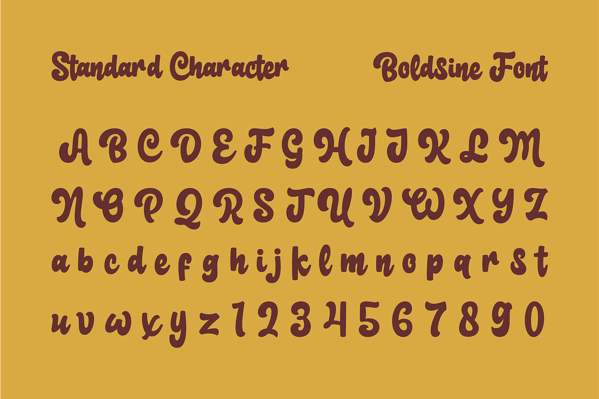 Boldsine, a Script Font by ahweproject (Photo 2 of 10)