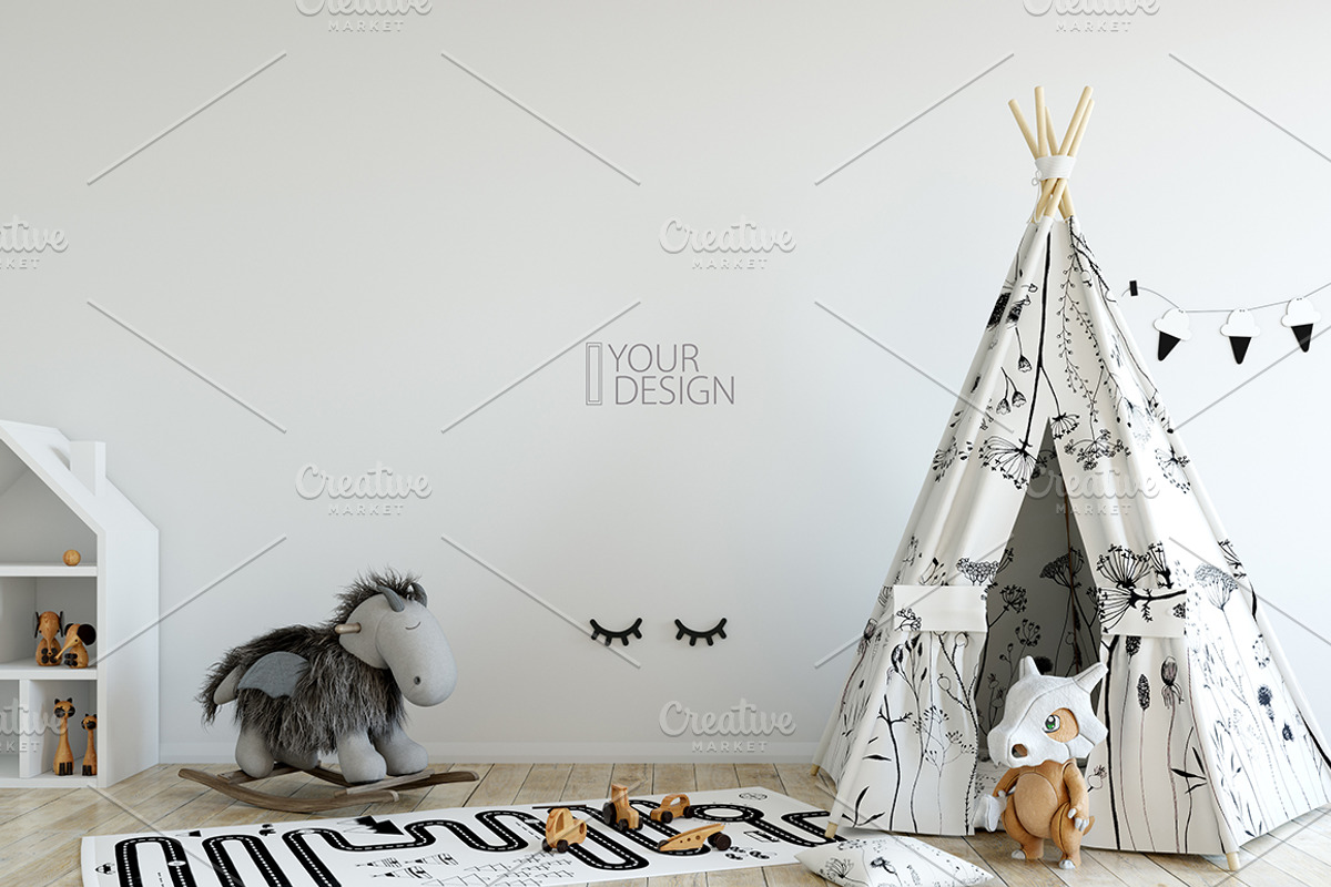 KIDS WALL & FRAMES Mockup Bundle - 2, a Print Template by Yuri-U (Photo 27 of 43)