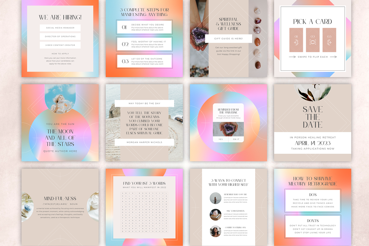 Mystical Instagram Template Kit, a Social Media Template by Studio Soluna (Photo 12 of 16)