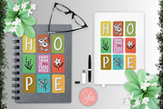 HOPE - Positive Vibes PNG Clipart, a Decorative Illustration by shielscreations (Thumbnail 13 of 15)