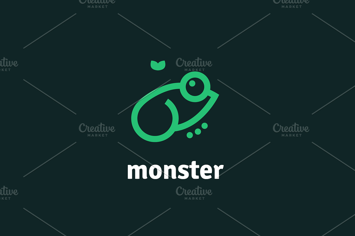 Frog line vector logo, a Branding & Logo Template by Magda (Photo 2 of 2)