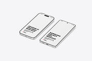 iPhone 17 & Samsung S26 Phone Mockup, an iPhone Mockup by UnicDesign (Thumbnail 8 of 9)