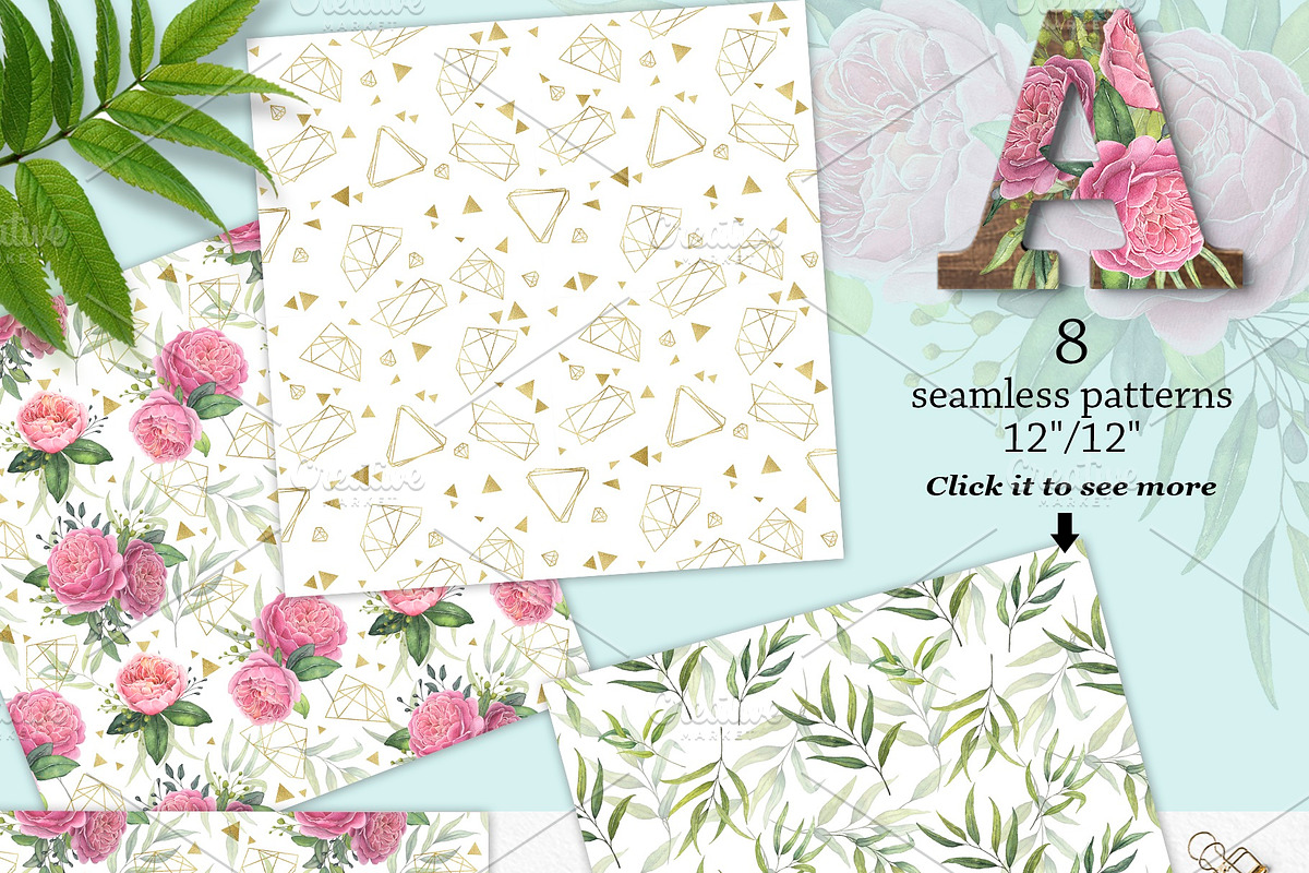 Roses - Watercolor Floral Collection, an Illustration by Elly Studio (Photo 12 of 16)