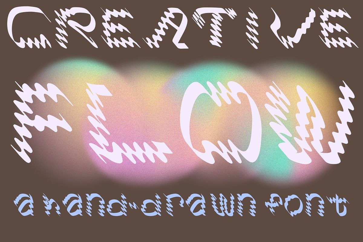 Electric Liquid,Wavy Hand-Drawn Font, a Handwritten Font by Eryn Rose Design (Photo 3 of 23)