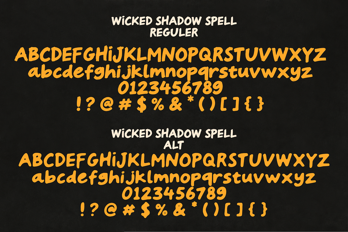 Wicked Shadow Spell, a Handwritten Font by cocodesign (Photo 4 of 9)