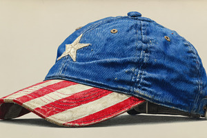 Patriotic American flag baseball cap for Fourth of July celebrat, a Holiday Photo by José Manuel Gelpi