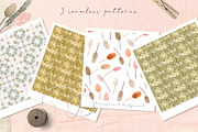 Big romantic dried flower set, a Texture Illustration by marie dricot (Thumbnail 3 of 18)