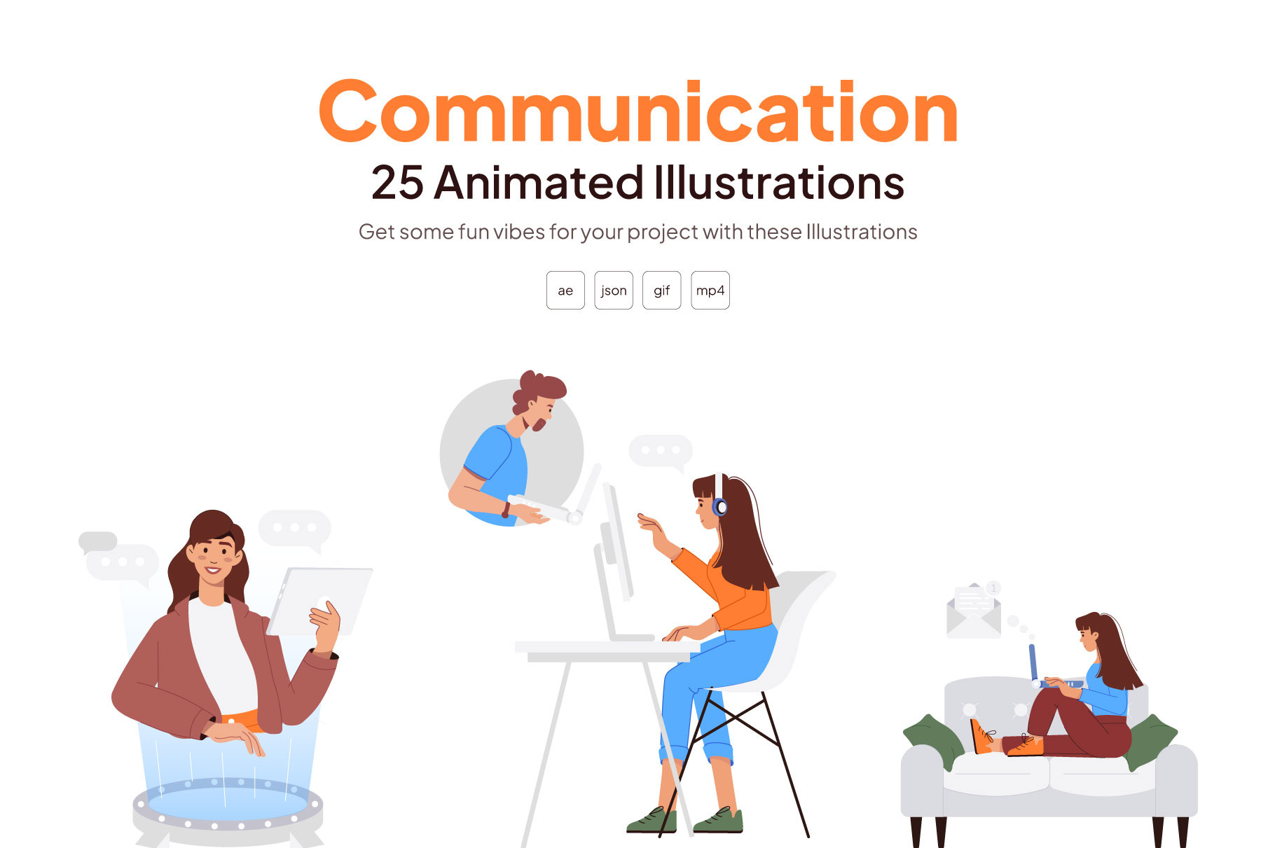 Communication Animated Illustrations