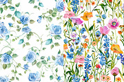wildflower seamless patterns, a Pattern Graphic by DreamCafeArt (Thumbnail 5 of 5)