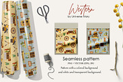 Western Cowboy Vector Clipart Set, a Person Illustration by Universe Mary (Thumbnail 6 of 9)