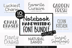 NOTEBOOK HANDWRITING BUNDLE VOL.3