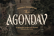 Agondav - Victorian Vintage Font, a Blackletter Font by Imoodev (Thumbnail 1 of 5)