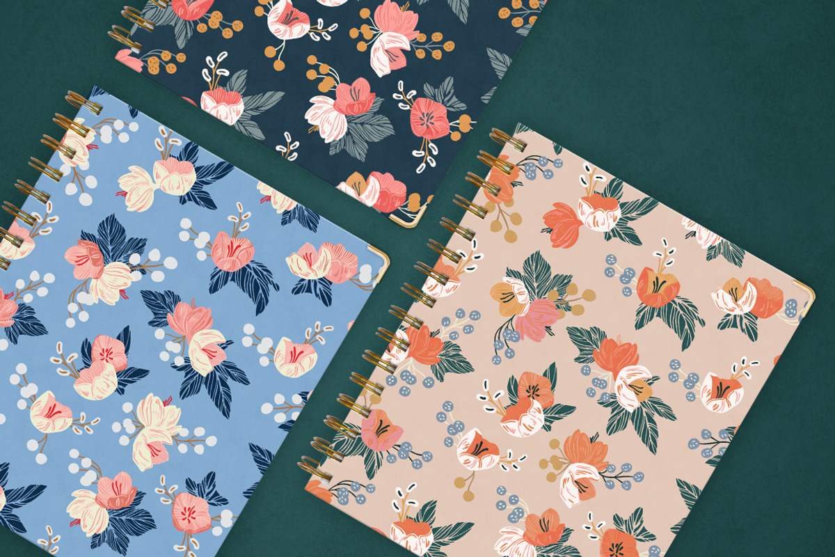 Ivy & Bloom - Seamless Patterns, a Pattern Graphic by Petite Salade (Photo 2 of 4)