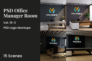 PSD Office Desk Room Wall Mockup, a Product Mockup by Ayy