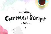Carmesi Script, a Handwritten Font by Landdy (Thumbnail 3 of 3)