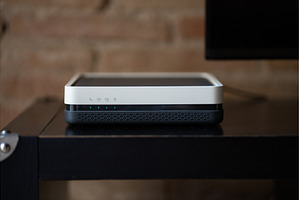 Internet modern wireless router on a, a Technology Photo by volodymyrshtun13795
