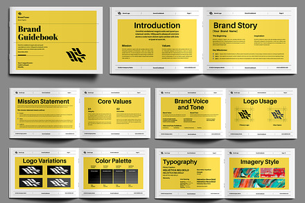 Brand Guidbook Template, a Brochure Template by MightyDesign
