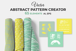 Vector Abstract Pattern Creator Kit, a Texture Illustration by Iryna Denysova