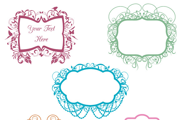 Chandelier Frames Photoshop Brushes preview 4