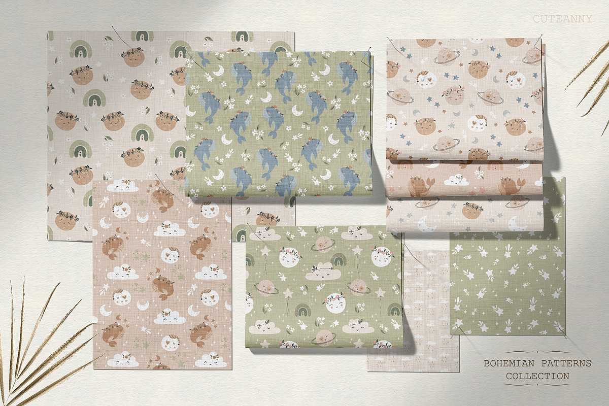 Bohemian Patterns Collection, a Pattern Graphic by Cuteanny Design (Photo 6 of 8)
