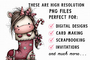 Whimsical Unicorn Christmas Clipart, an Illustration by Libby Wishes (Thumbnail 6 of 7)
