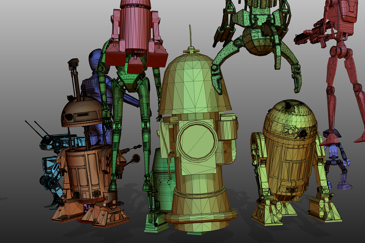 STAR WARS DROIDS PACK low poly, a Characters & Person 3D Model by 2$ SHOP (Photo 14 of 16)