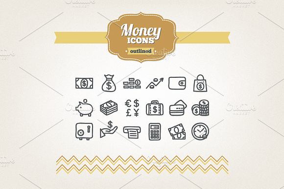 Hand Drawn Money Icons
