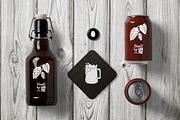 4 Beer Logos, a Branding & Logo Template by Zhemchuzhina (Thumbnail 2 of 5)