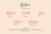 Belfini, a Script Font by DoubleZ Studio (Thumbnail 7 of 14)