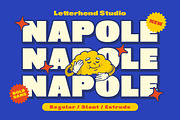 Napole Bold Sans, a Sans Serif Font by Letterhend Studio (Thumbnail 1 of 9)